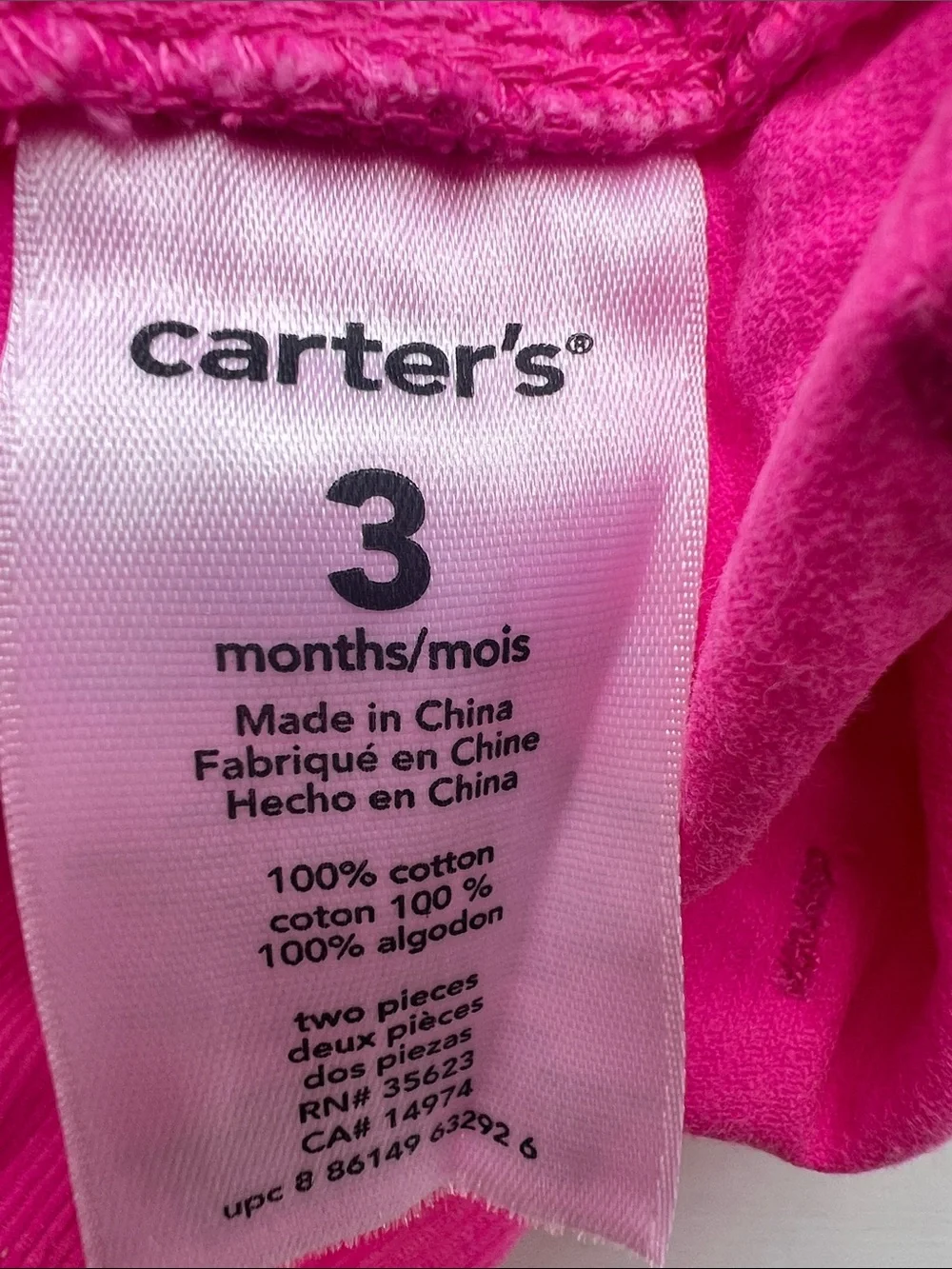 Carter's Hot Pink Corduroy Joggers